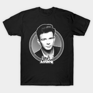 Rick Astley 80s Aesthetic Tribute Design T-Shirt